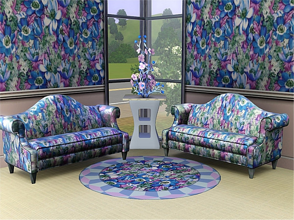 Sims 3 — marcorse_blue anenomes pattern by marcorse — A gorgeous explosion of anenomes in shades of blue, white and