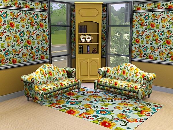 Sims 3 — marcorse_yellow paisley pattern by marcorse — A classic paisley pattern in bright and beautiful yellow - with