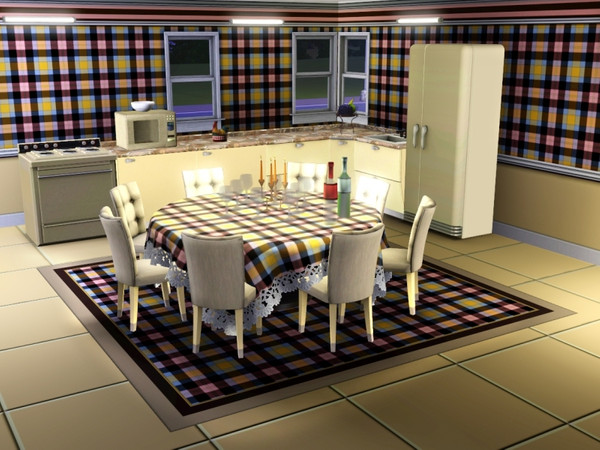 Sims 3 — marcorse_handkerchief check by marcorse — As bold as it gets, this broad check pattern in yellow, pink, black