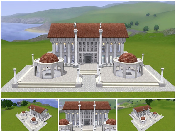 Sims 3 — Temple of the Unicorn by kikoklon — This is another lot from Ancient lots series! It is build in Ancient Roman