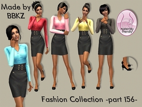 Sims 2 — Fashion Collection - part 156 - by BBKZ — Available as everyday/formal for YAs/adults. Maternity friendly. No EP
