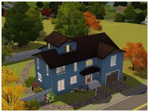 Sims 3 — Classic Blue by consstanza — 3 bedrooms, 2 badrooms