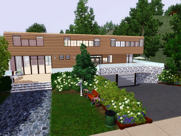 Sims 3 — The Frontview 1348 by Matej_136 — The Frontview 1348 is a modern house for your young but rich Sims. I hope you