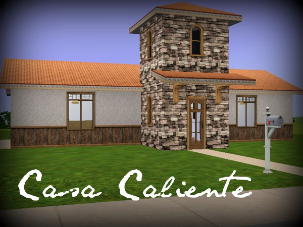 Sims 3 — Casa Caliente by Goat — Casa Caliente is a beautiful 1br, 1ba spanish style house. While maintaining its rustic