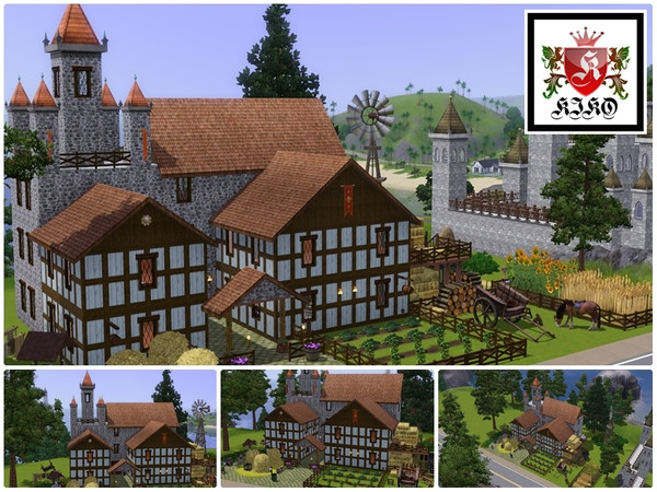 Sims 3 — Grand Medieval Farm by kikoklon — This is another lot from my medieval lots series! For other medieval lots