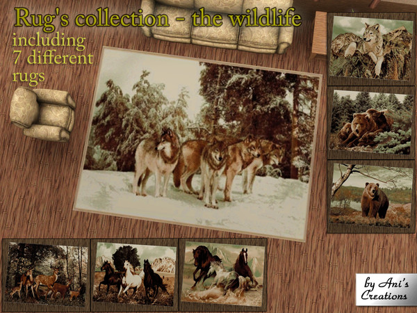 Sims 3 — Rug's collection - The wildlife by Ani's Creations by AniFlowersCreations — Why to choose a too simple rug? If