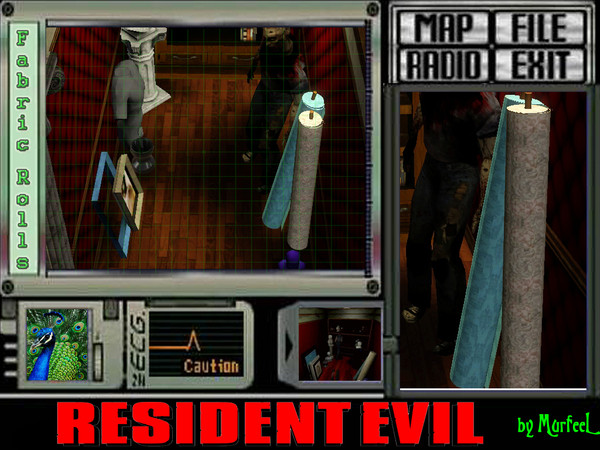 Sims 3 — Fabric Rolls by murfeel — Perfect for any seamstress' atelier or fashion guru's study, these yards and yards of