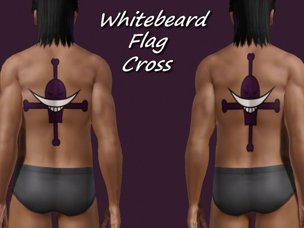 Sims 3 — Whitebeard Flag Cross by allison731 — Made by request from PinkCosmo This is the version of the flag that is