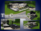 Sims 3 — The Contraster by Rhendera — Modern Family House 2,5bath, Living room, Open Kitchen, Hallway, Study/Library, 2