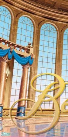 Sims 2 — Calli\'s Belle Mural Left by Callisto149 — This is the left portion of a three-piece Belle mural.