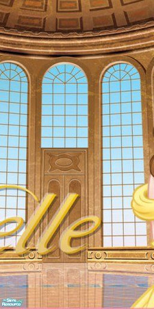 Sims 2 — Calli\'s Belle Mural Center by Callisto149 — This is the center portion of a three-piece Belle mural.