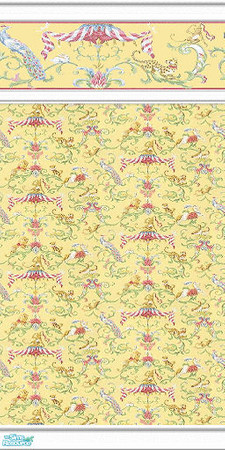 Sims 2 — Whimsical Wall by Henwen — 