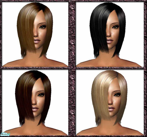 Sims 2 — Lethal Hair Set by nikisatez05 —  