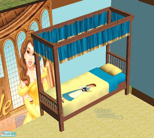 Sims 2 — Calli\'s Belle Canopy Bed by Callisto149 — A beautiful canopy bed for your little princess. The canopy takes