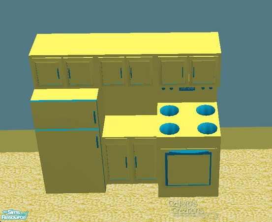 Sims 2 — Calli\'s Belle Toy Kitchen by Callisto149 — A functional, as well as cute, toy kitchen for your little sims.