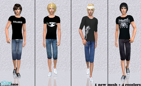 Sims 2 — Capris Male set 03 by francisssko — 1 new mesh (included) + 4 recolors , enjoy!