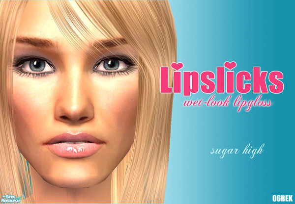 Sims 2 — Lipslicks Wet-look lipgloss - Sugar High by 06bek — 