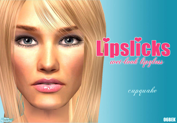Sims 2 — Lipslicks Wet-look lipgloss - Cupquake by 06bek — 