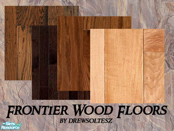 Sims 2 — Frontier Wood Floor Set by drewsoltesz — A set of four rustic, rough wood floors ideal for decorating that