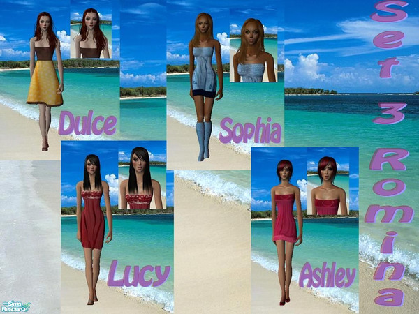 Sims 2 — Set 3 Romina by NenaAngelita91a — Set 3 Romina. Mesh 011, mesh 098, mesh 031, mesh 084. In lianaa site..