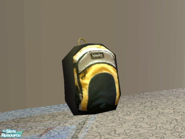 Sims 2 — Get Schooled - Knapsack by EarthGoddess54 — Part of the Get Schooled classroom set. This is a new mesh file,