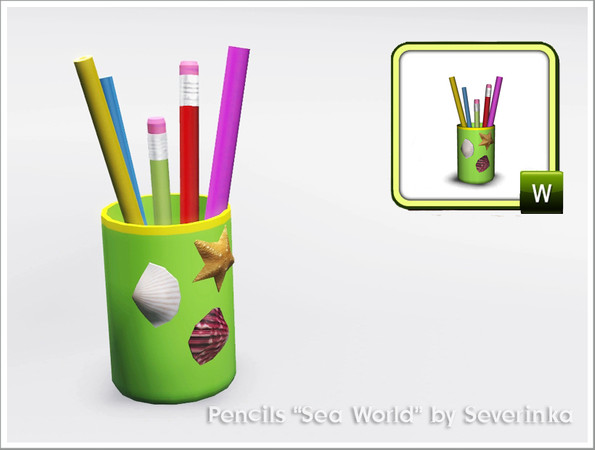 Sims 3 — Pencilsbox_SeaWorld by Severinka_ — Created by Severinka Pencils from the set Sea World