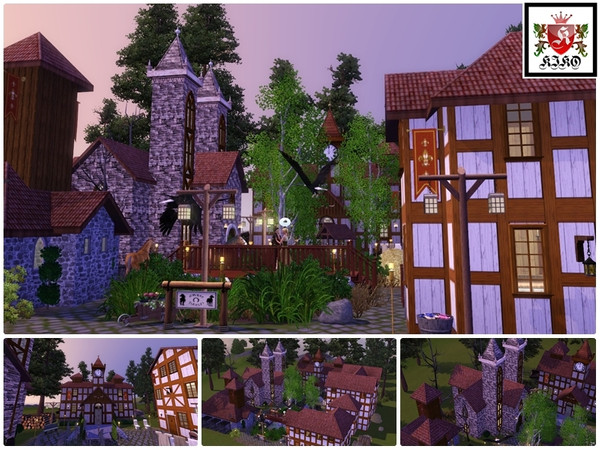 Sims 3 — Medieval Village by kikoklon — This is another lot from my medieval lots series! For other medieval lots visit