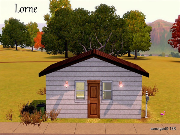 Sims 3 — Lorne- Starter- NO CC by aamorgan05 — Lorne is a tiny home for my loner sim who just seems to like to be grumpy