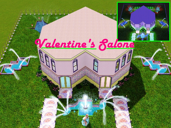 Sims 3 — Valentine's Salon !!! by torija07092 — This HEART shape salon is for romantic Sims that want to spend an amazing