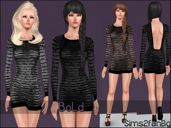 Sims 3 — BoLd by sims2fanbg — .:BoLd:. Dress in 3 recolors,Recolorable,Launcher Thumbnail. I hope u like it!