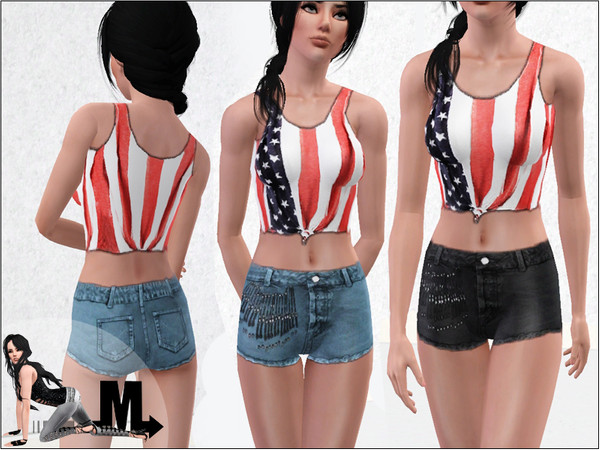 Sims 3 — Hotter Than Fire Shorts by miraminkova — This set will get you out of this reality! 