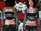 Sims 3 — Metal Top by QOW by QueenOfWolves — New top with a wide metal belt and a metal-long sleeve mini jacket, perfect