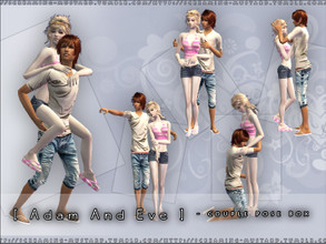 Sims 2 — [ Adam And Eve ] - Couples Pose Box by Screaming_Mustard — 5 new couple poses for your Sims to use in photos and