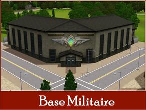 Sims 3 — New Riverview Military Center by Youlie25 — Here is a new Military center for riverview, with a parade place. I