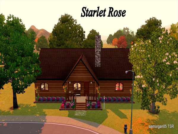 Sims 3 — Starlet Rose- NO CC by aamorgan05 — Starlet Rose is a 3 bedroom, 2 bath family home. It has large bedrooms for