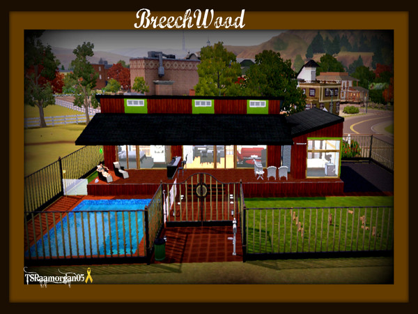 Sims 3 — BreechWood- NO CC by aamorgan05 — BreechWood is a 2 bedroom modern home that I made for a celeb sim of mine :)