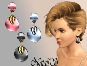 Sims 3 — NataliS drop clip earrings 010 FT-FA by Natalis — Drop clip fashion earrings for FT-YA-FA.