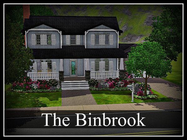 Sims 3 — The Binbrook by paigeedoll — This cottage home is equipped with a semi-detached garage, 5 bedrooms and 3.5