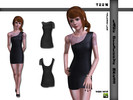 Sims 3 — -JC] Lace Offsleeve Dress [TEEN] by JaiCaution — A cute dress with lace detail sleeve and part on the dress for