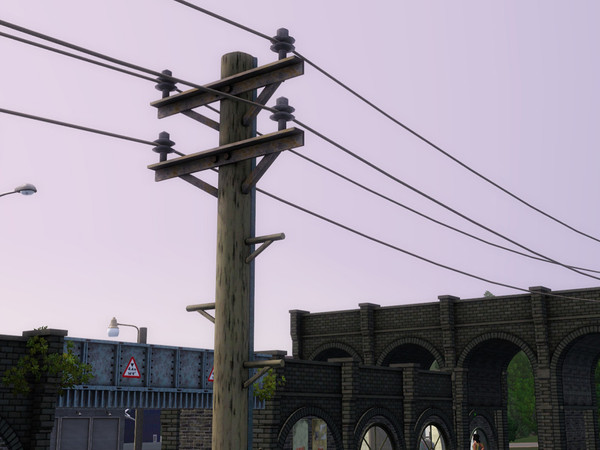 Sims 3 — Telegraph Pole by Cyclonesue — Might be useful to certain pets of canine persuation, but otherwise is without