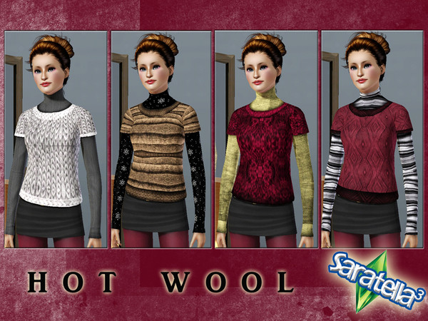 Sims 3 — Hot_Wool by saratella — The winter is coming and the cold progresses inexorably ... what's better than a warm
