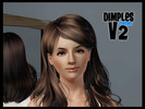 Sims 3 — Dimples V2 and V3 by ES3C — Smaller, differently placed dimples, best for females or petite males! V3 is the