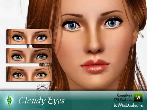 Sims 3 — Cloudy Eyes by MissDaydreams — Cloudy Eyes - let your Sims reflect the sky in their eyes with these wonderful