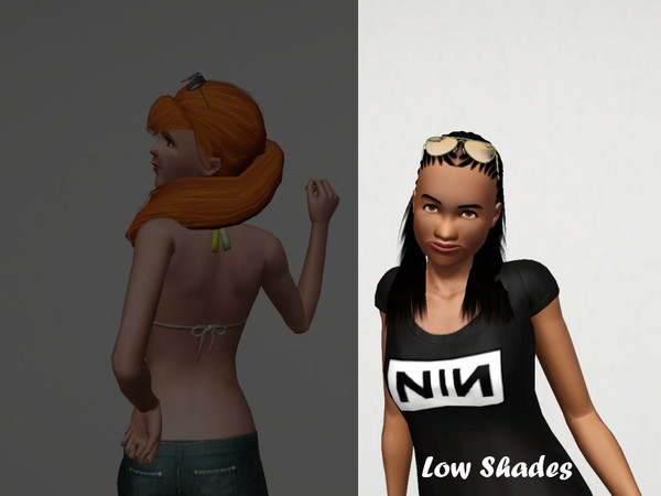 Sims 3 — Glasses on head for low hair by spladoum — 