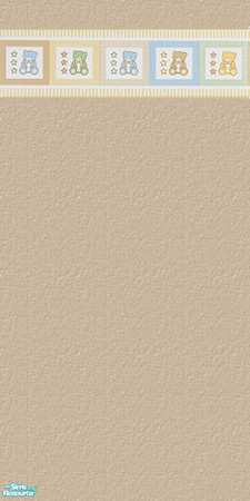 Sims 2 — My Teddy - Wall #9 by Kyrian — Made to match the Teddy Bears nursery set. Look for my other sets coming soon!