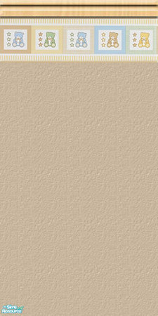 Sims 2 — My Teddy - Wall #7 by Kyrian — Made to match the Teddy Bears nursery set. Look for my other sets coming soon!