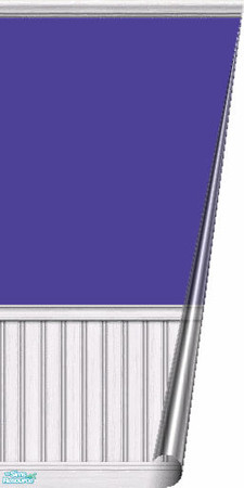 Sims 2 — Purple Dolphins Nursery - Purple Dolphins Wall by MinnieMinPin — Seamless Deep Purple Paint with White Paneling.