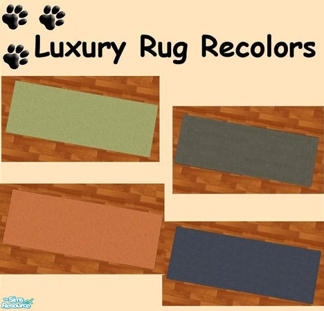 Sims 2 — Luxury Rug Recolors by MinnieMinPin — 4 Recolors ~ 2 Texture are part of TC32 provided by MoMama; the other 2