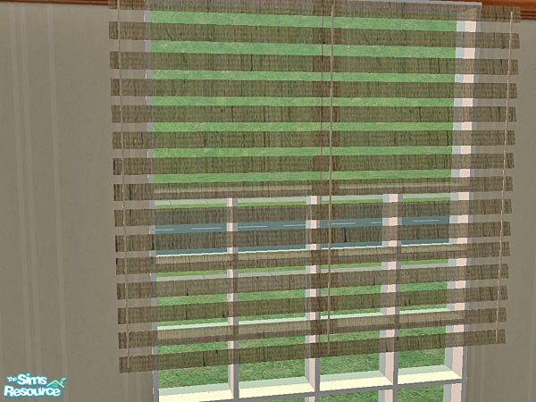 Sims 2 — Indy Living Beige Recolor - Blinds by TheNumbersWoman — Blinds for the Indy Living Recolor