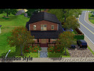 Sims 3 — Suburban Style NO CC by LimeCider2 — A lovely old suburban house with a spacious backyard for children or